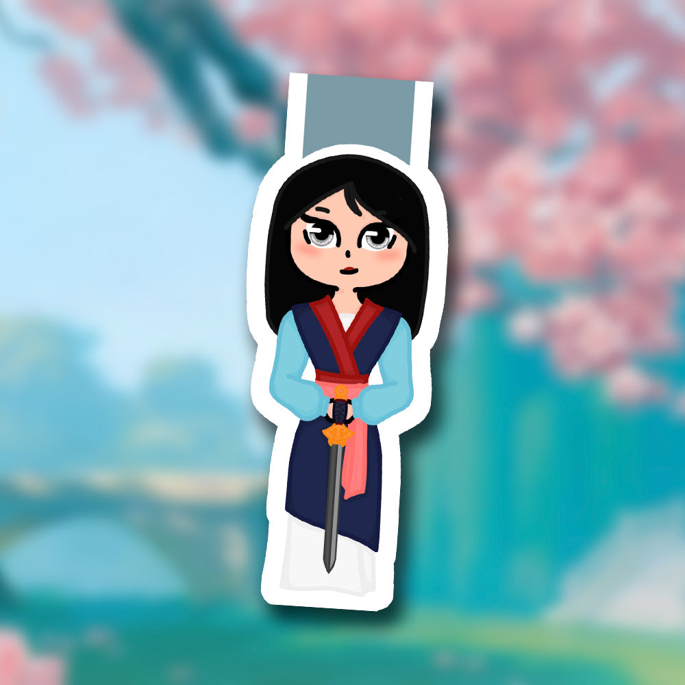 Marcapáginas literario de Mulan