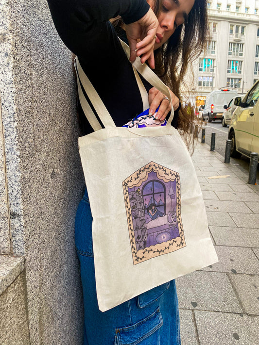 Bolsa de tela literaria