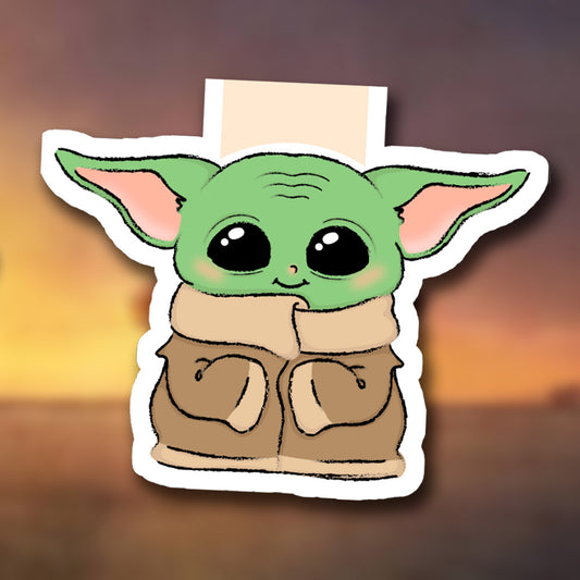 ' ¡NOVEDAD! - Marcapáginas magnético Baby Yoda (Grogu)